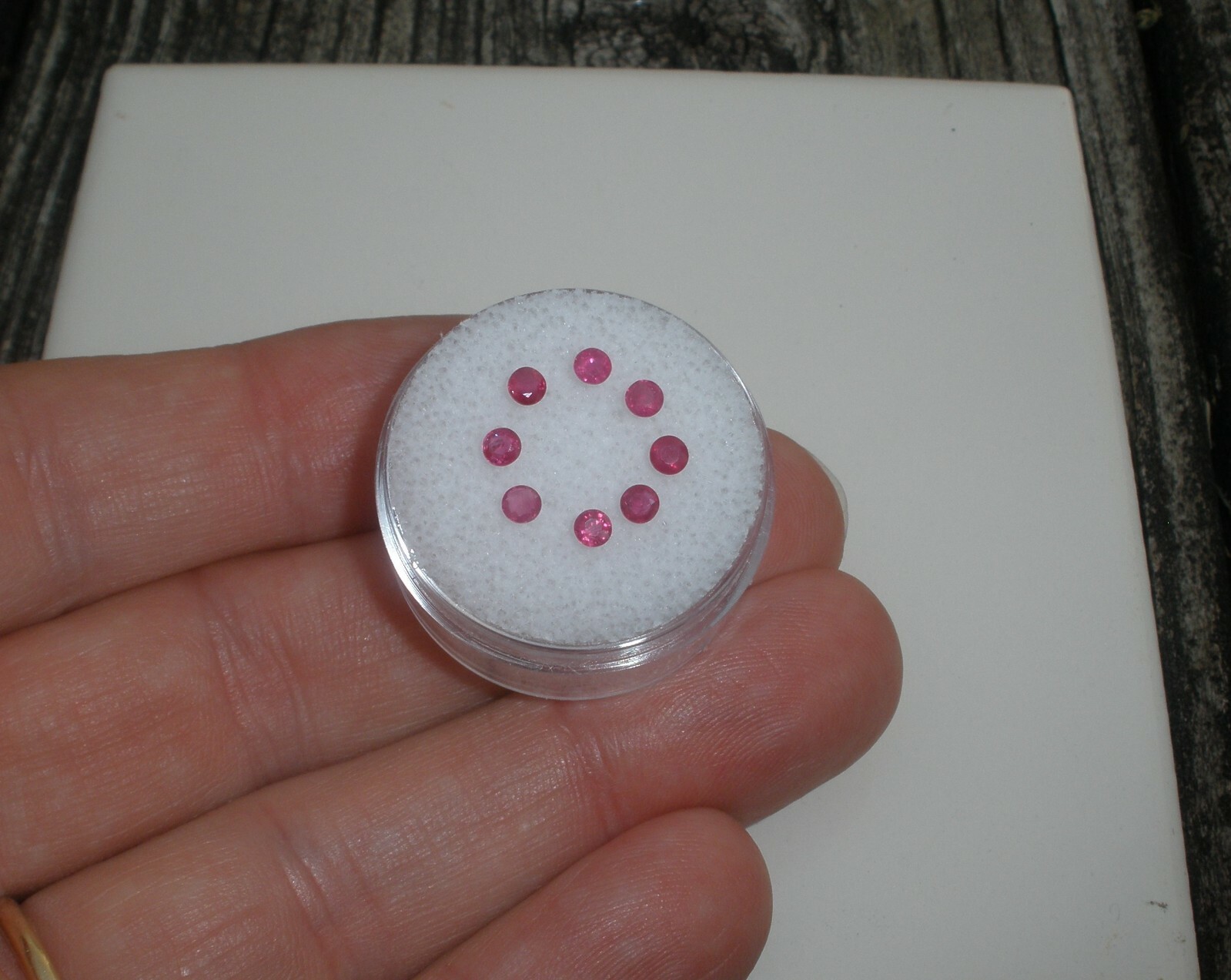 8 Ruby Round Loose Faceted Natural Gems 3mm each