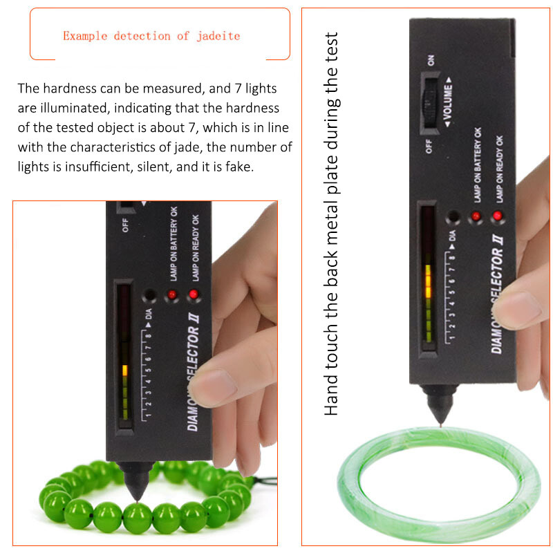 Portable Diamond Gem Tester Selector Gemstone Platform Jeweler Tool Testing Pen