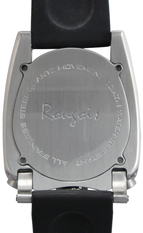 Rougois Silver Tone & Black Rocket Watch