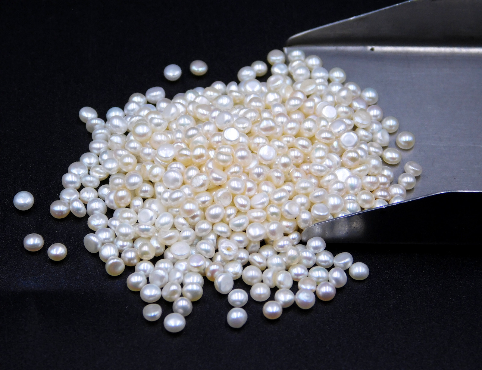 3 MM Natural Pearl Half Round Cab Lot Loose Gemstone For Jewelry Making P-3481