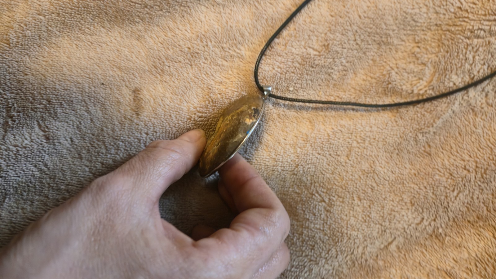 Genuine Ammonite Fossil Pendant Sterling Silver Sliced Polished Crystal Agate