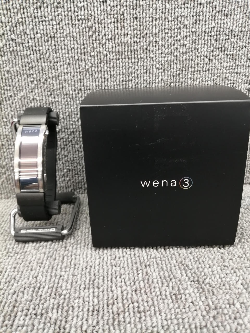 SONY wena3 Smart Watch Silver Body for iOS/Android from Japan Box Used