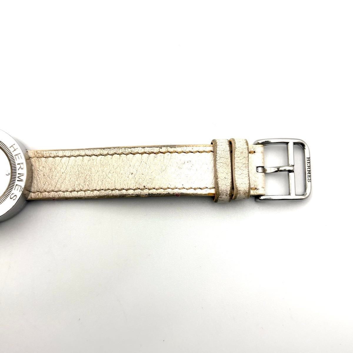 [B1P] HERMES Pass Pass PP1.410 Shell Logo Quartz Watch [x6n]