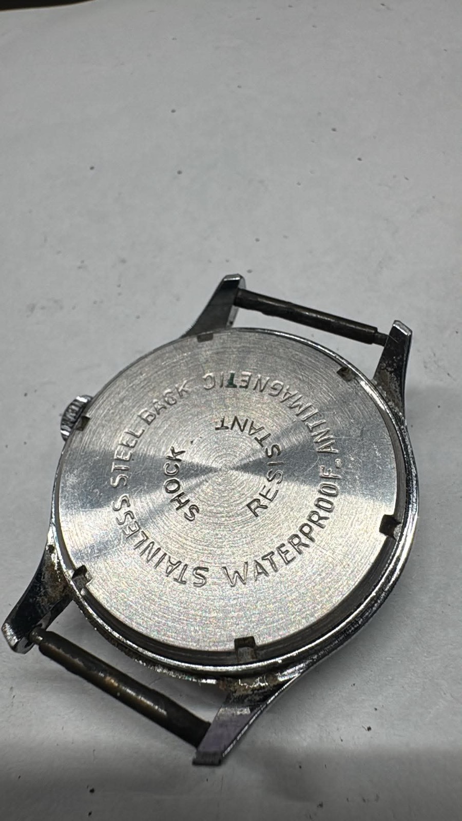 Vintage SS 33MM Helbros Invincible Manual Men’s Watch RUNS A50