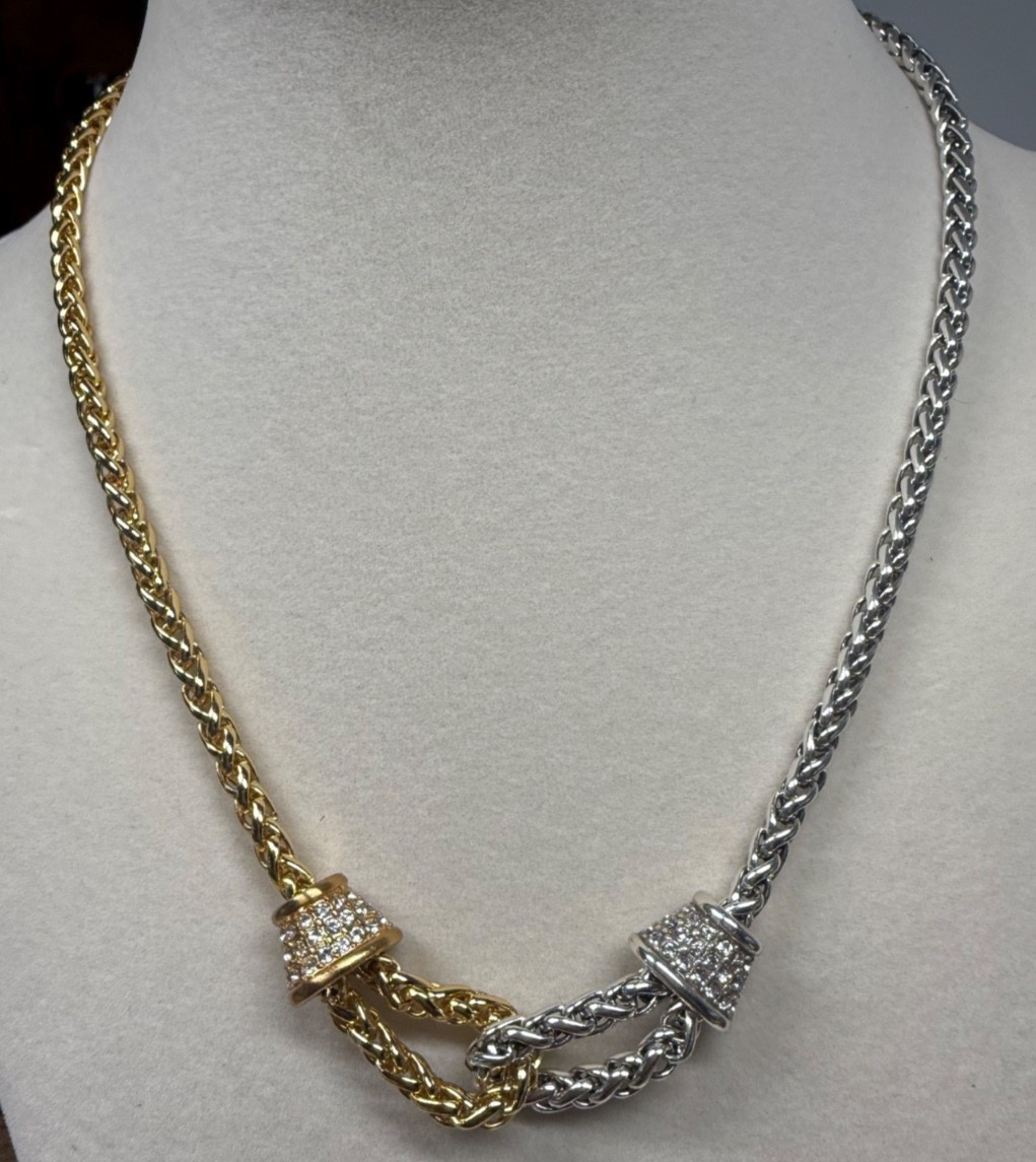 Brighton Meridian Ventus Two Tone Short Necklace 18″