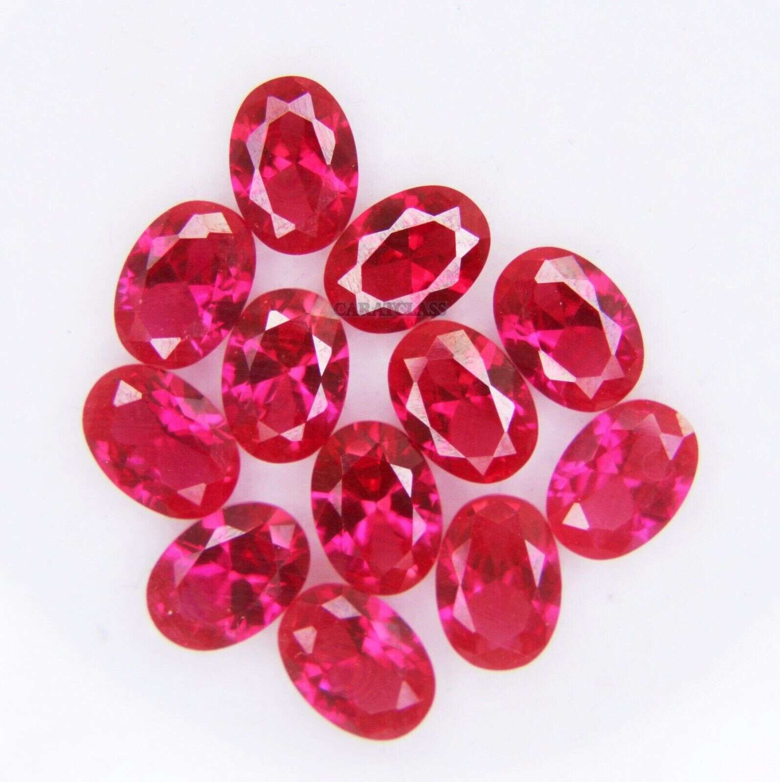 EPIC GEMS-6x5mm Certified Natural Loose Gemstones Ruby Oval-2 Pc Set