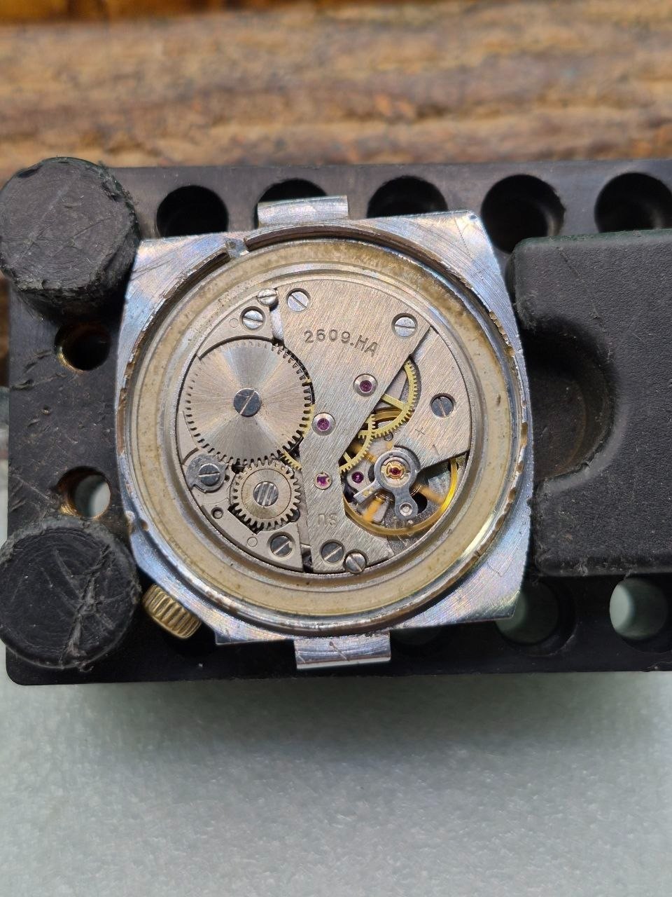 Vintage Soviet mechanical wristwatch RAKETA 2609 HА.