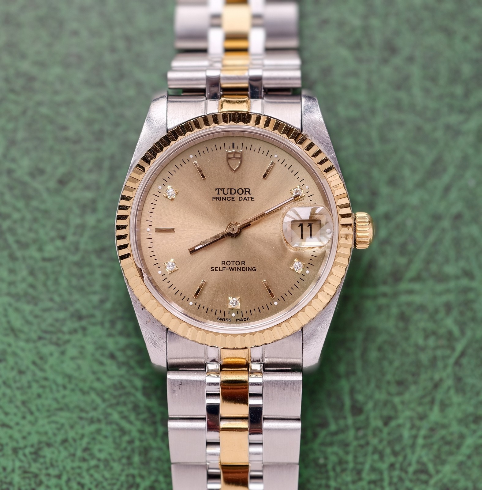 Tudor 5 Graph scale Champagne Dial Prince Date 74033 Men’s Watch Automatic 34mm