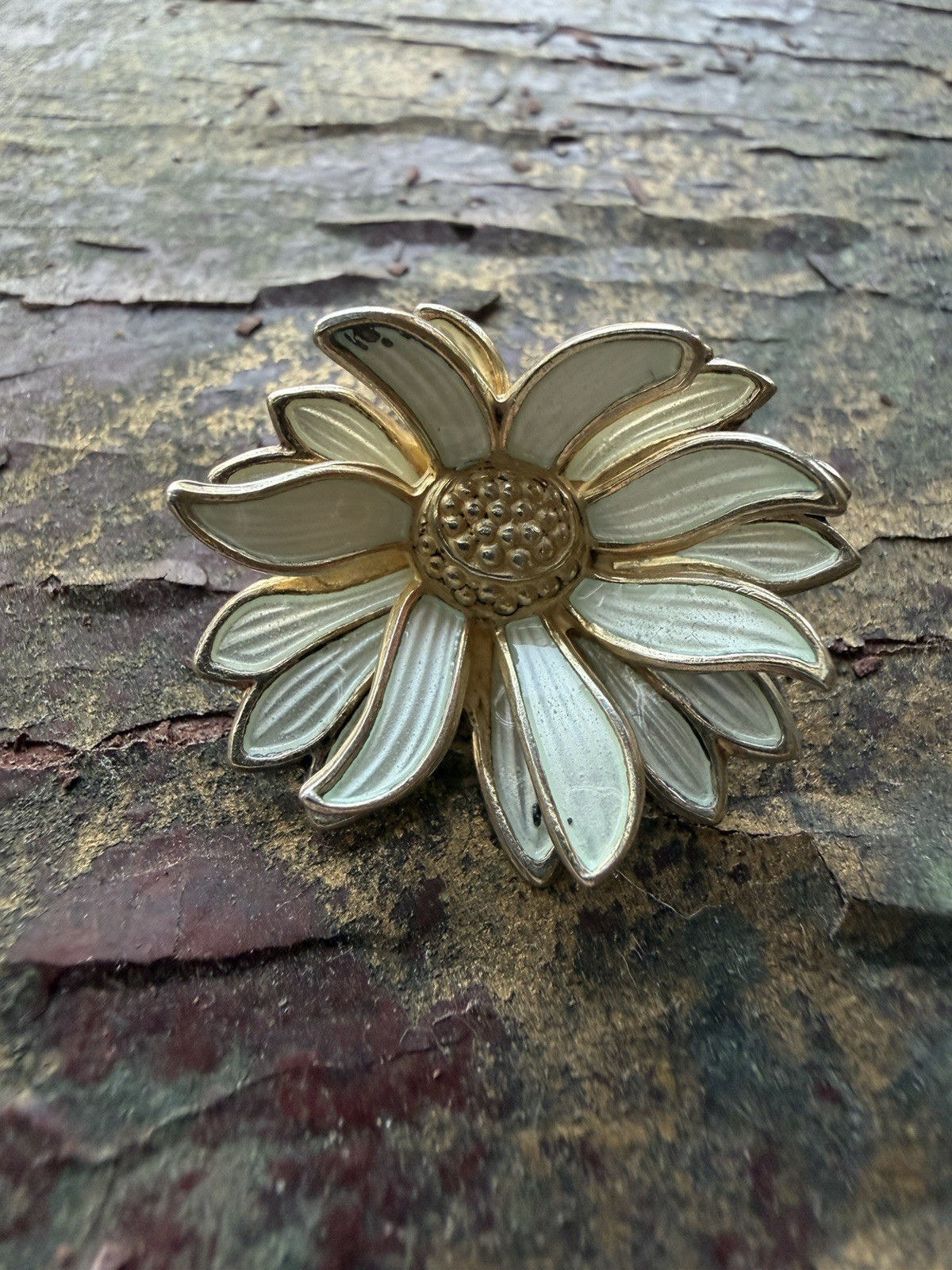 David Andersen Flower Brooch by Sterling Silver Enamel Norway Norwegian 2359
