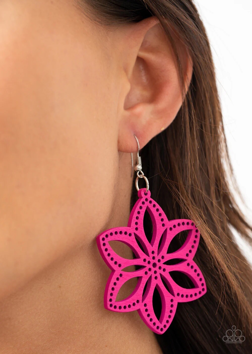 Paparazzi BAHAMA BLOSSOMS pink earrings