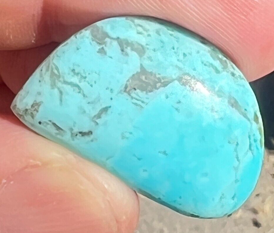 25cts Authentic Blue KINGMAN TURQUOISE Handmade Cab