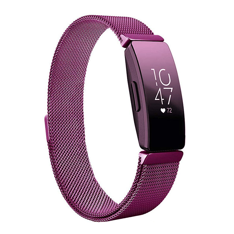 For Fitbit Inspire/Inspire 2 Metal Milanese Magnetic Loop Stainless Steel Band