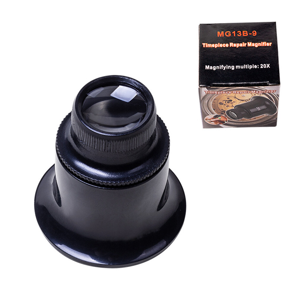 Pocket Magnifying Jewelry Eye Glass Magnifier Jewelers Loop Loupe 5X 10X 15X 20X
