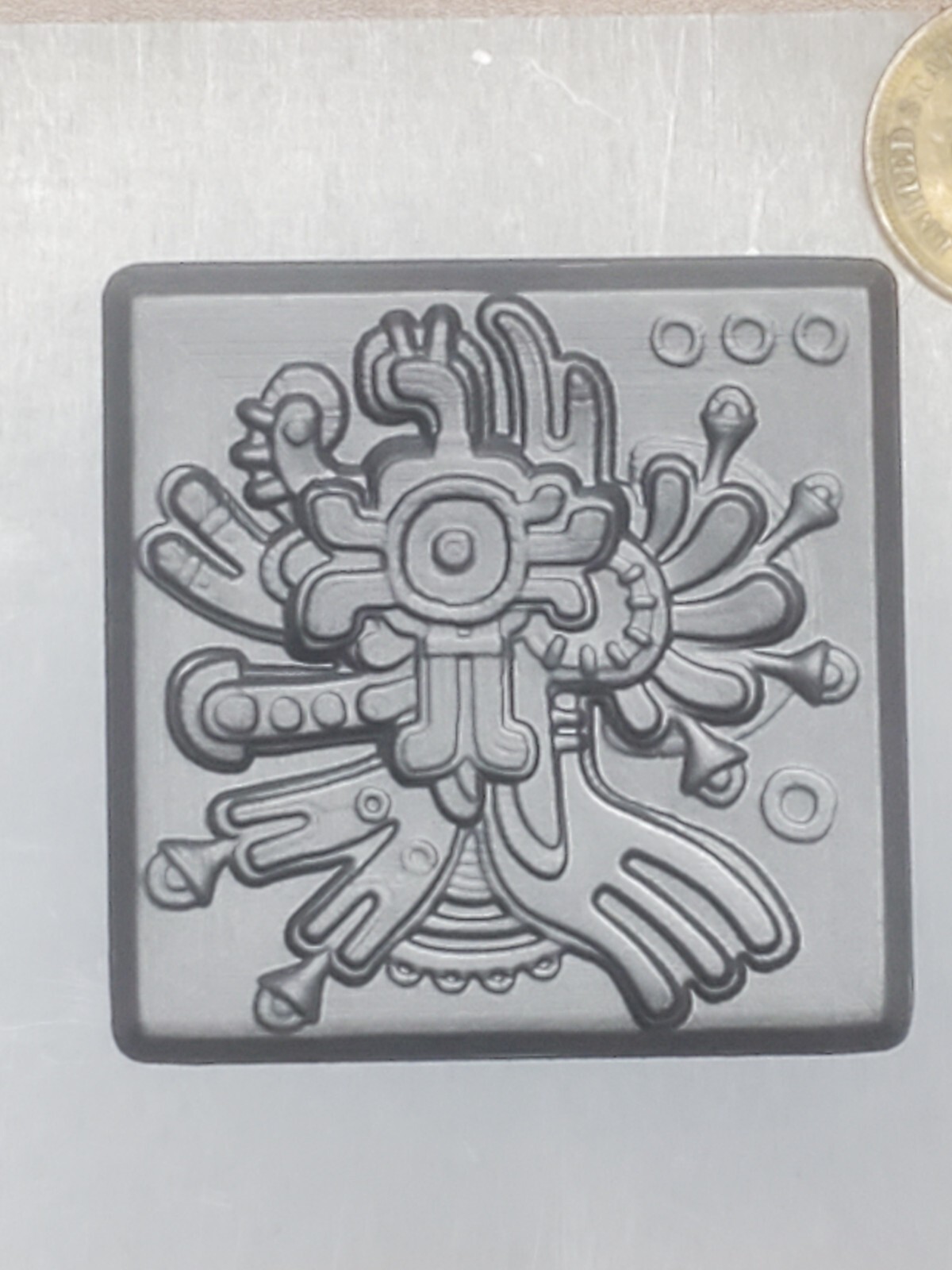 Abstract tile 3D Graphite Mold Gold Silver Copper Tin Melting Casting Refining