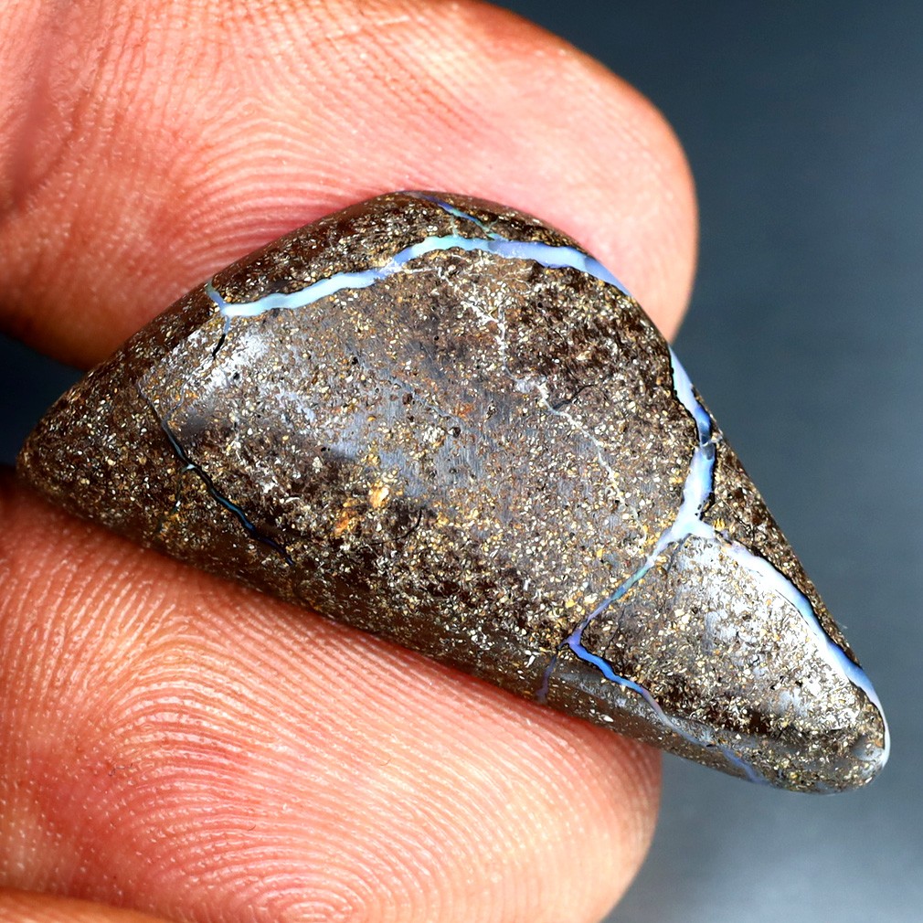 15.26 ct Terrific Fancy (30 x 15 mm) Multi Color Australian Koroit Boulder Opal