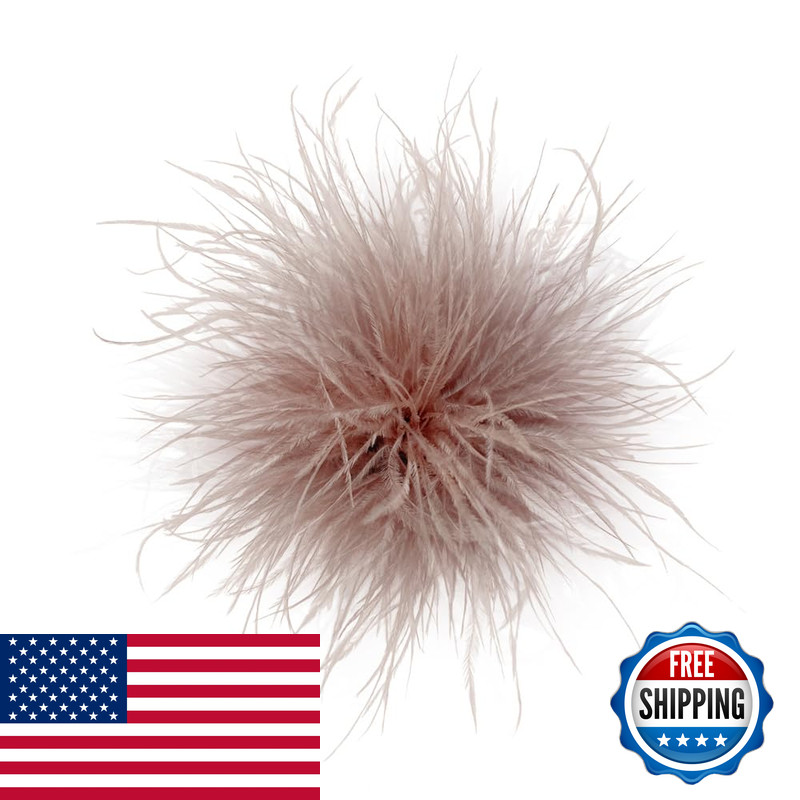 Newzenro Dainty Feather Flower Large Brooch Pin For Women Men Elegant Oversized
