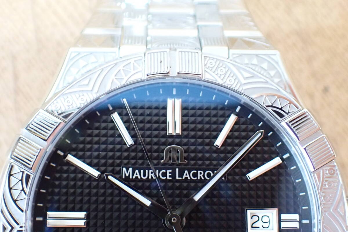 MAURICE LACROIX AIKON AI6008-SS009-330-1 Automatic Urban Tribe Black Mens Watch