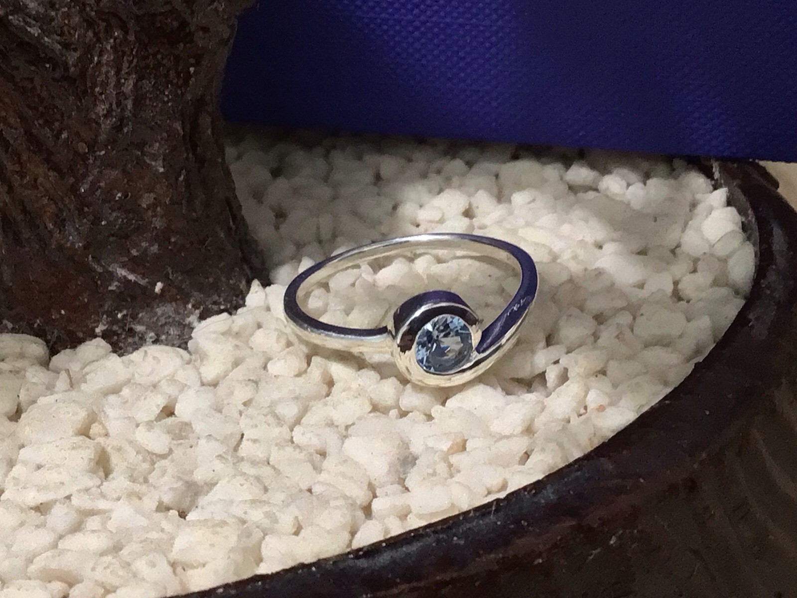 NWB Silpada 925 Sterling Another Trip Around the Sun Aquamarine Ring Sz 9 R6667