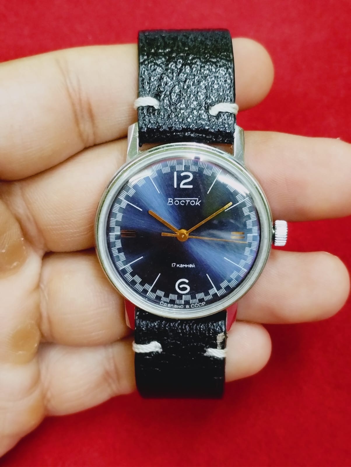Soviet Wrist Watch Bostok Vostok USSR 17 Jewels Vintage Men’s Watch 046 rare