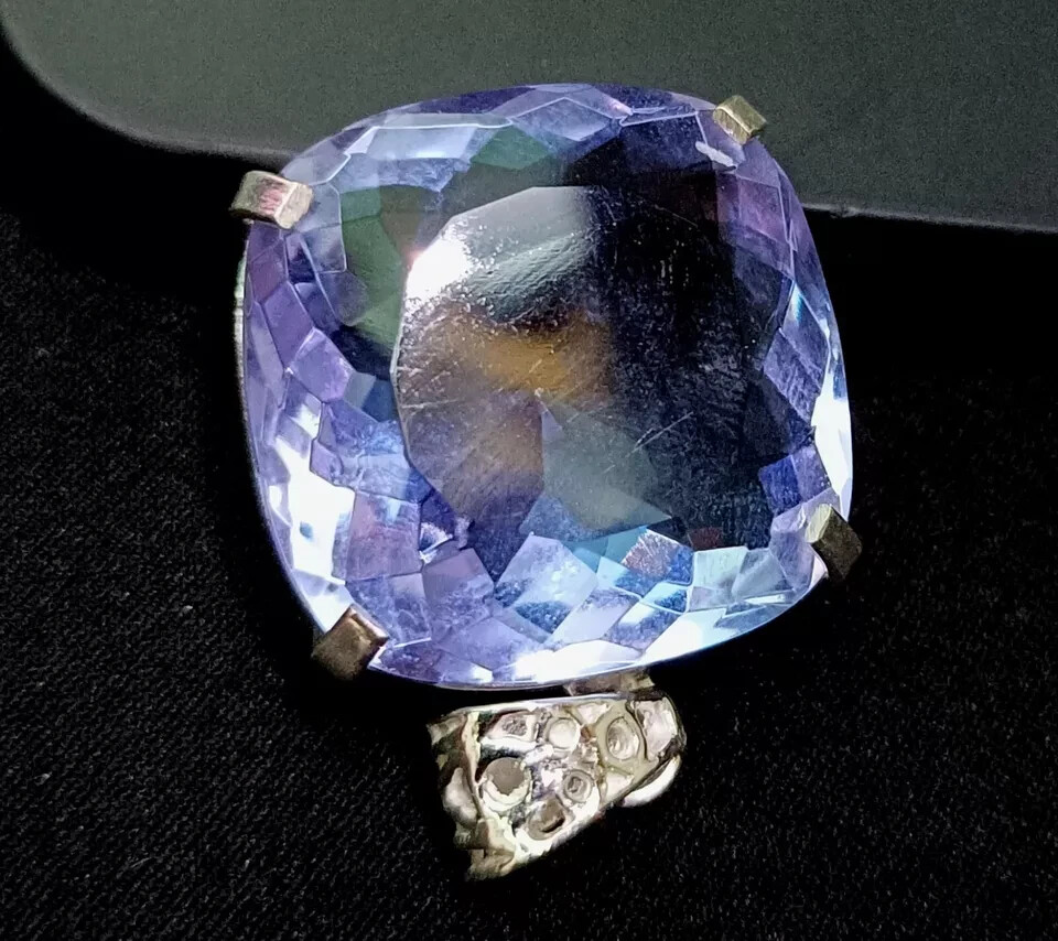77.10 Ct Certified Natural Topaz 925 Solid Silver cushion Pendant Loose Gemstone