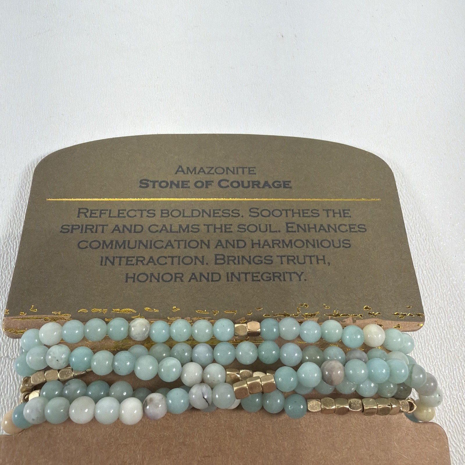 Scout Curated Wears – Amazonite Necklace/Bracelet – New – Stone Of Courage