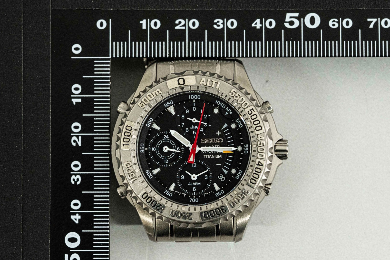 *NEAR MINT* SEIKO Landmaster Summitter SBCN003 7K32-0A10 Quartz Kinetic Men 44mm