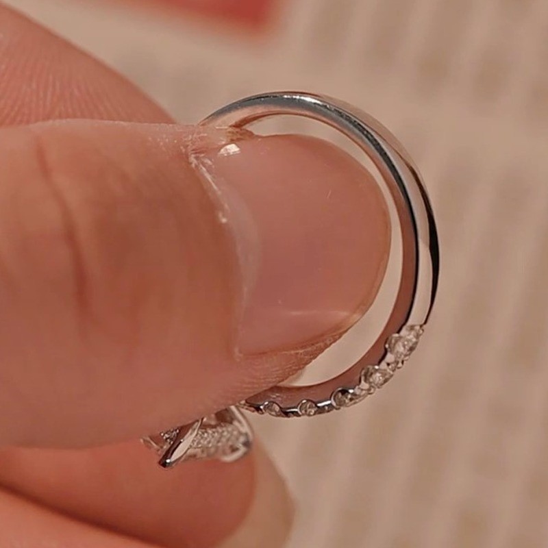 1.95Ctw Radiant Cut Moissanite Hidden Halo Engagement Ring 14K White Gold Plated
