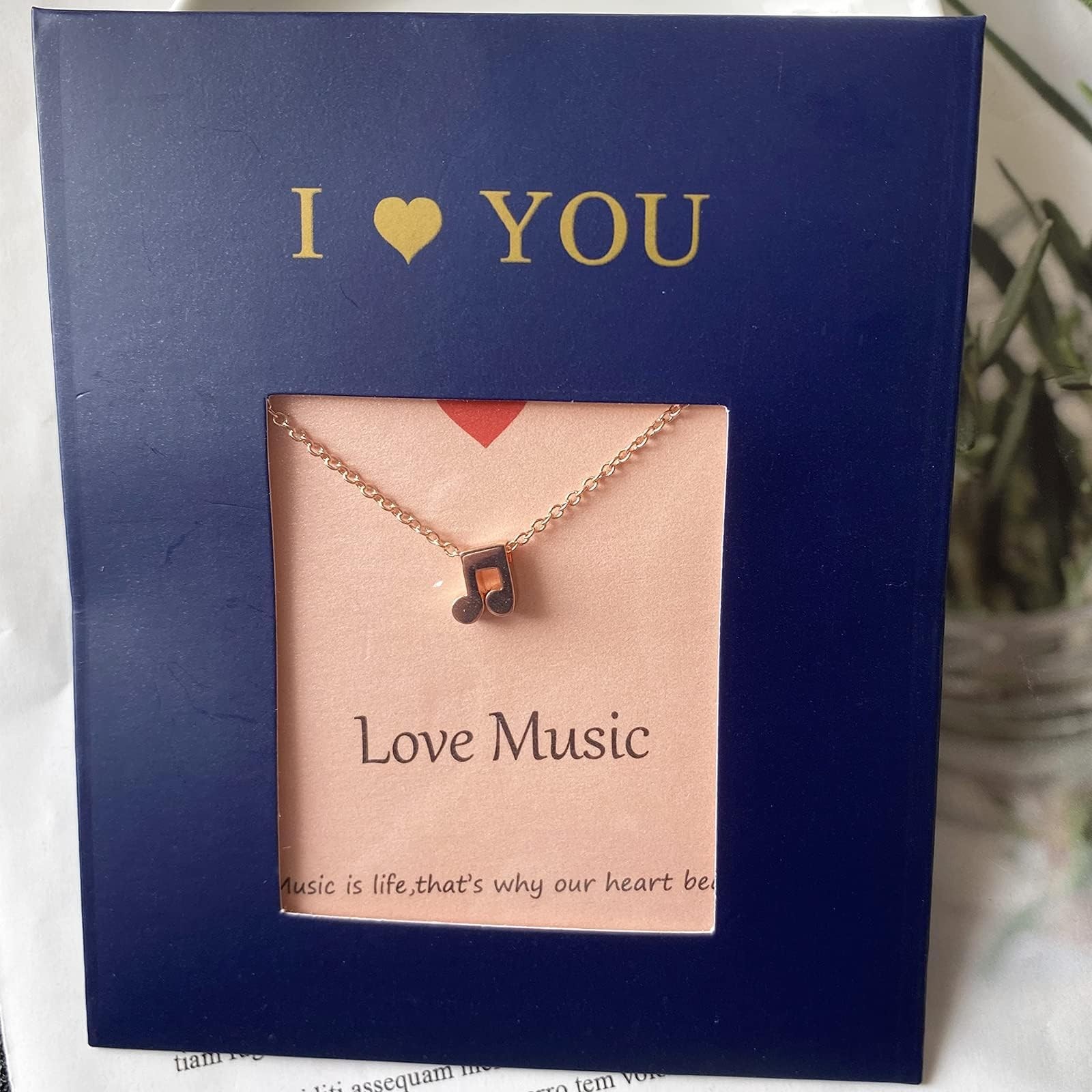 Music Note Necklace for Women Treble Clef Necklace Heart Pendant Music Lover …