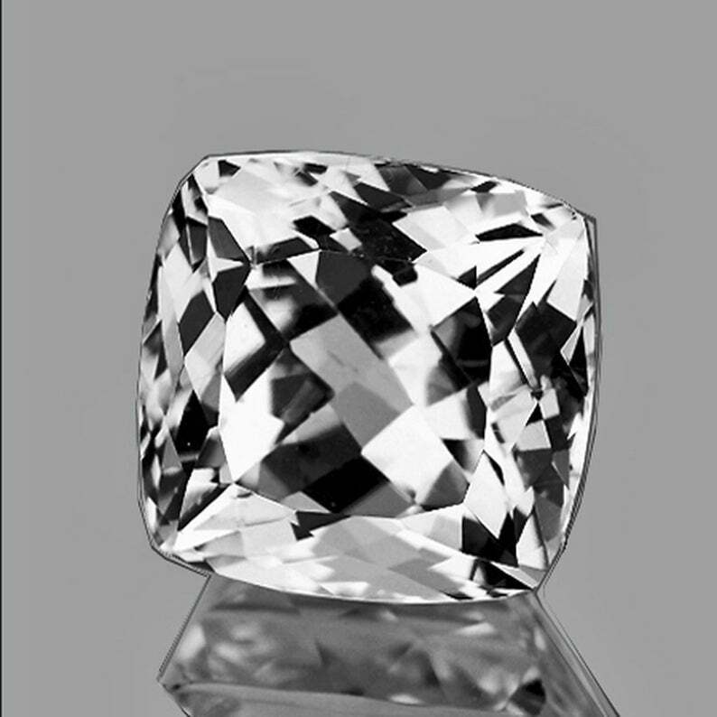 White Topaz Cushion 18.50 mm 36.77 carat, Flawless-VVS, Natural Loose Gemstone