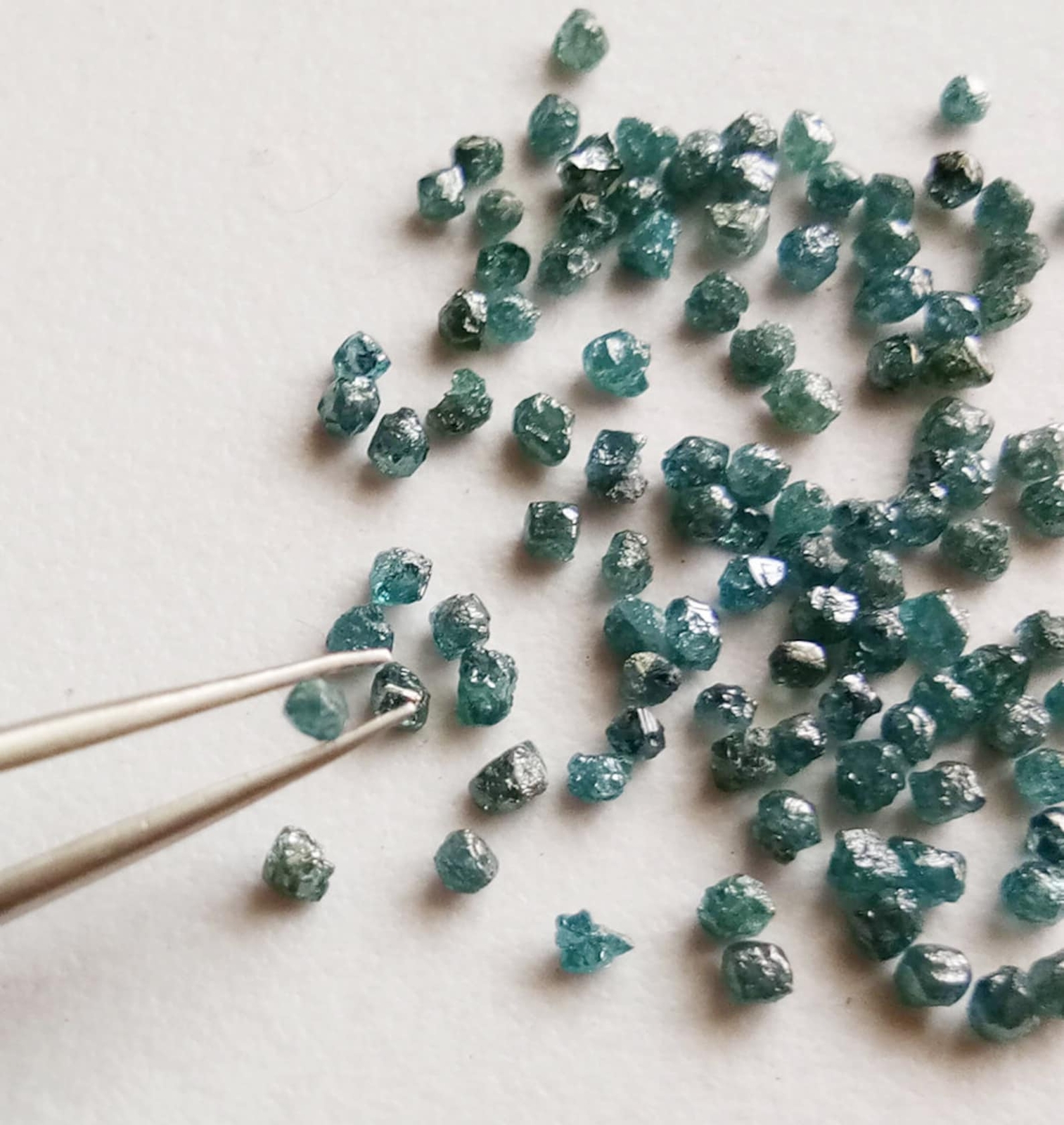 2mm Raw Blue Loose Rough Rondelle Diamond for Jewelry (1 Cts to 5 Cts)