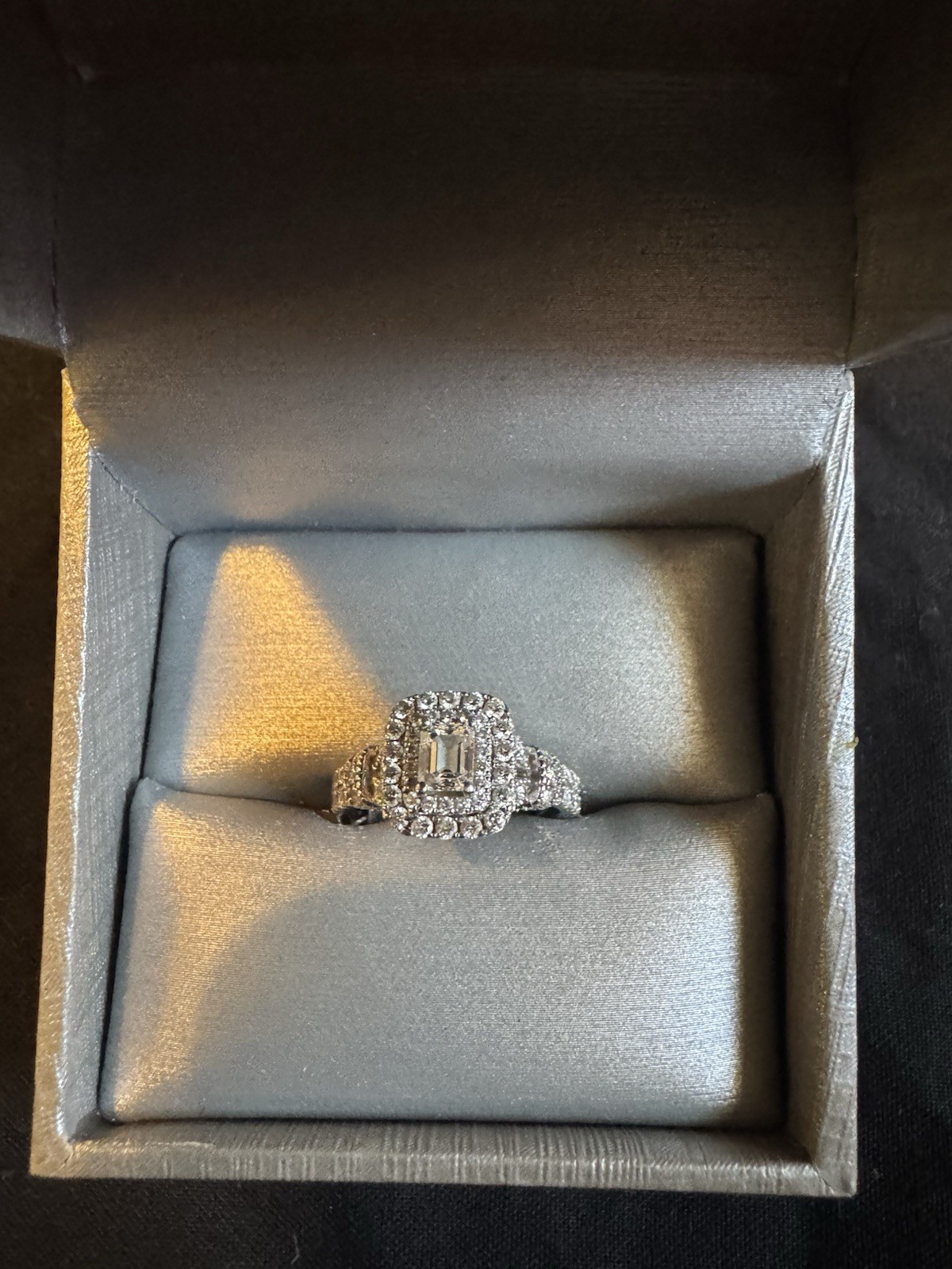Zales Celebration Diamond Engagement Ring Size 6 1/2 1.19 CTTW 14K White Gold