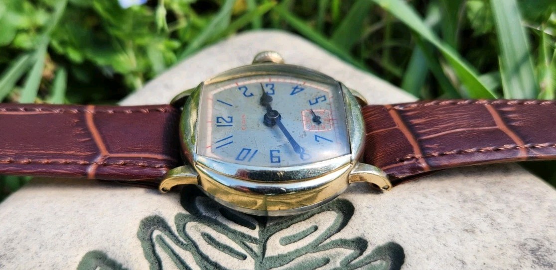 Vtg Elgin 1928 Model 2 Grade 462 *SERVICED* Men’s 29mm Tank Watch 10K RGP 3/0s!!