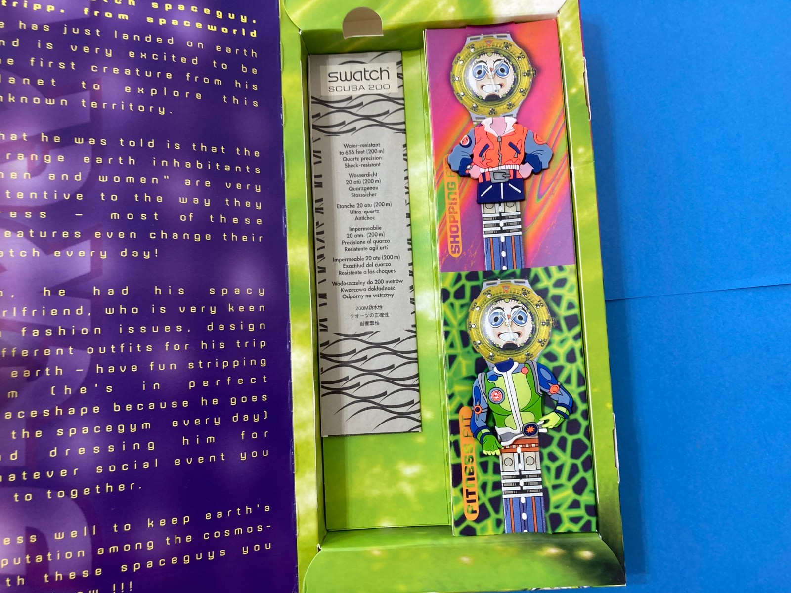 SWATCH STREPP LIMITED EDITION 1996 WORKING WATCH NEW WITH DEFECT.