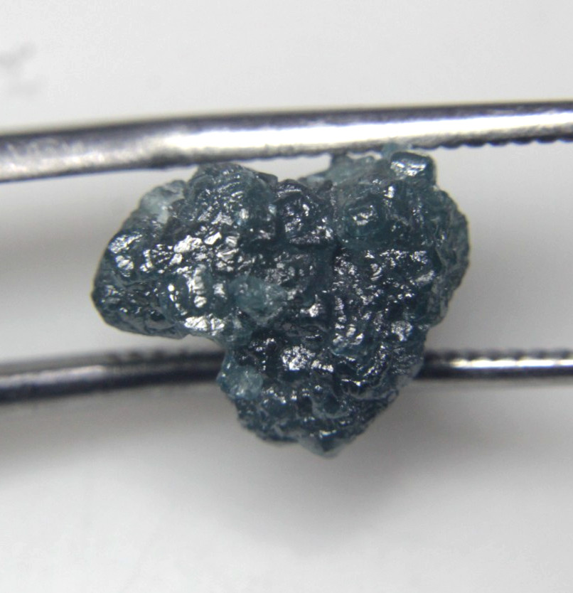 6.48CTS/1 PIECE RAW UNCUT BLUE DIAMOND ROUGH 13.18×10.01×9.05 MM