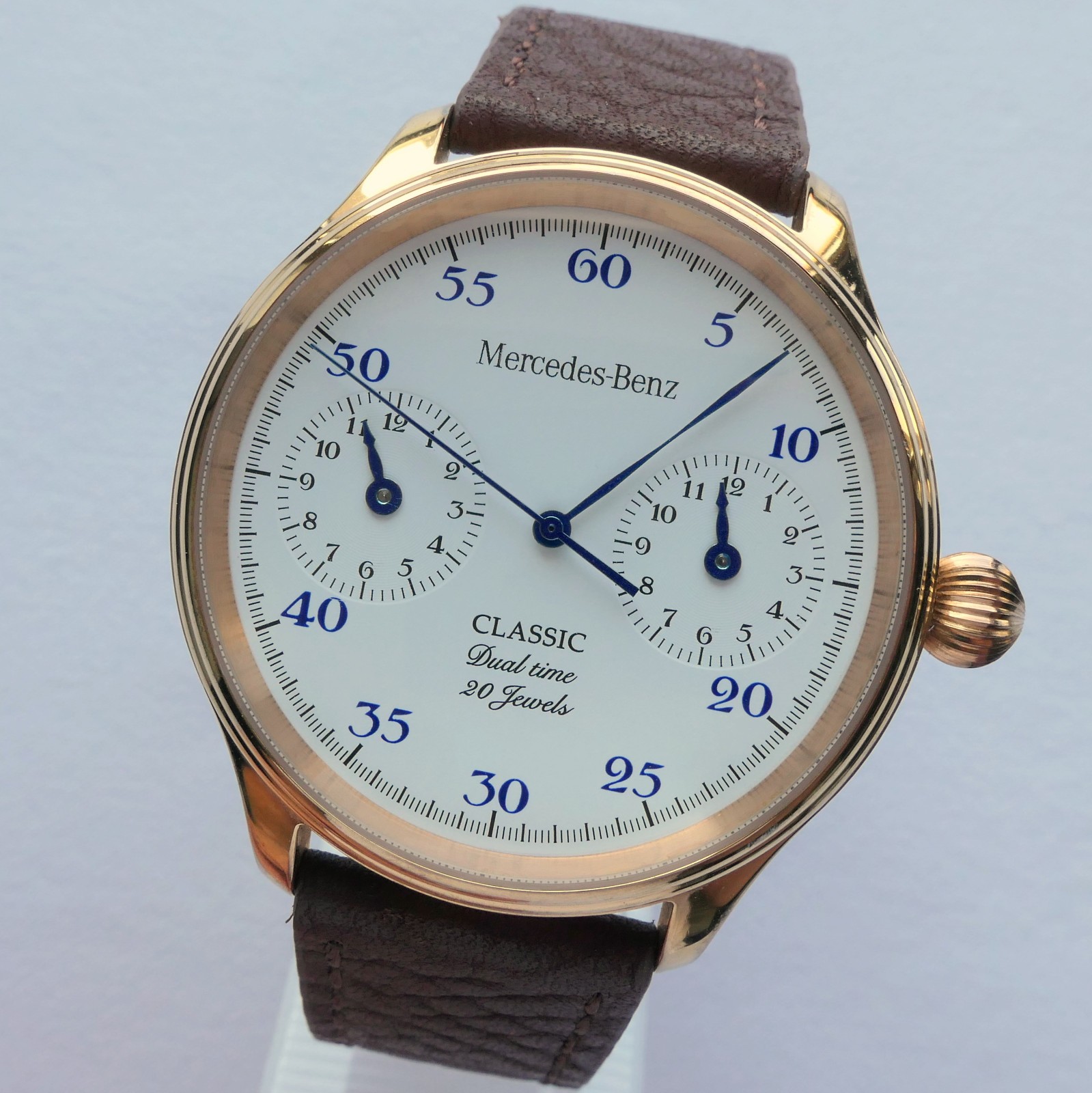Mercedes Benz Classic Dual Time Zone Design Car Accessory GMT Automatic Watch