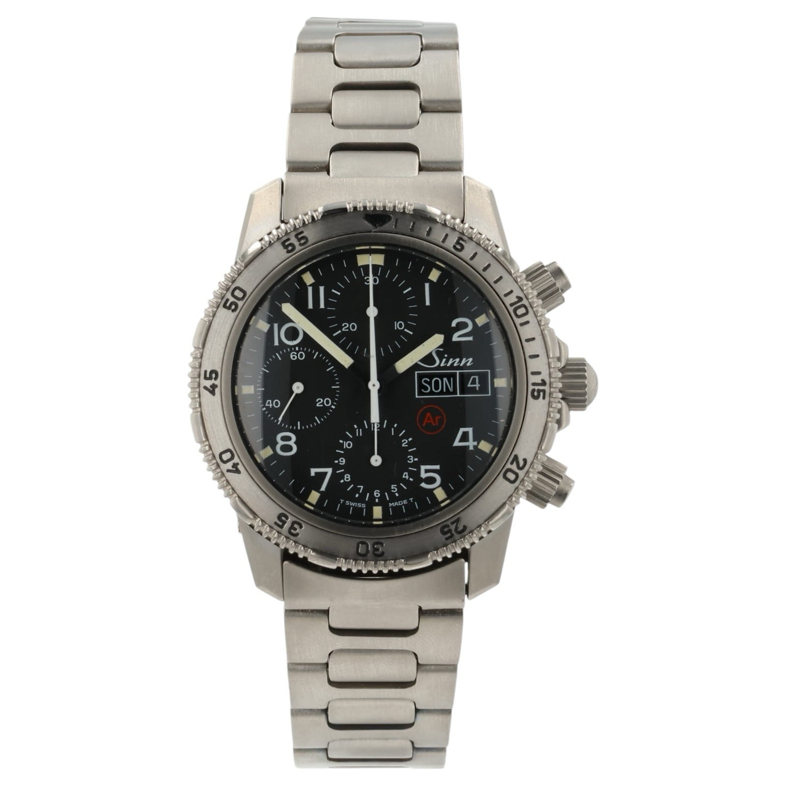 Sinn Chronograph Black Dial Titanium 41mm Automatic Movement Men’s Watch 103