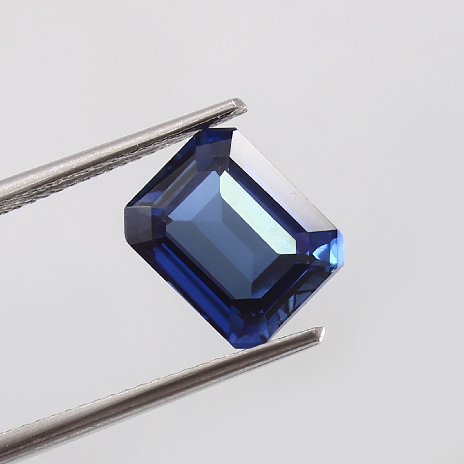 A++ Lab Grown Synthetic Blue Sapphire Octagon Cut Gemstone, 4×6-15x20mm,1pcs