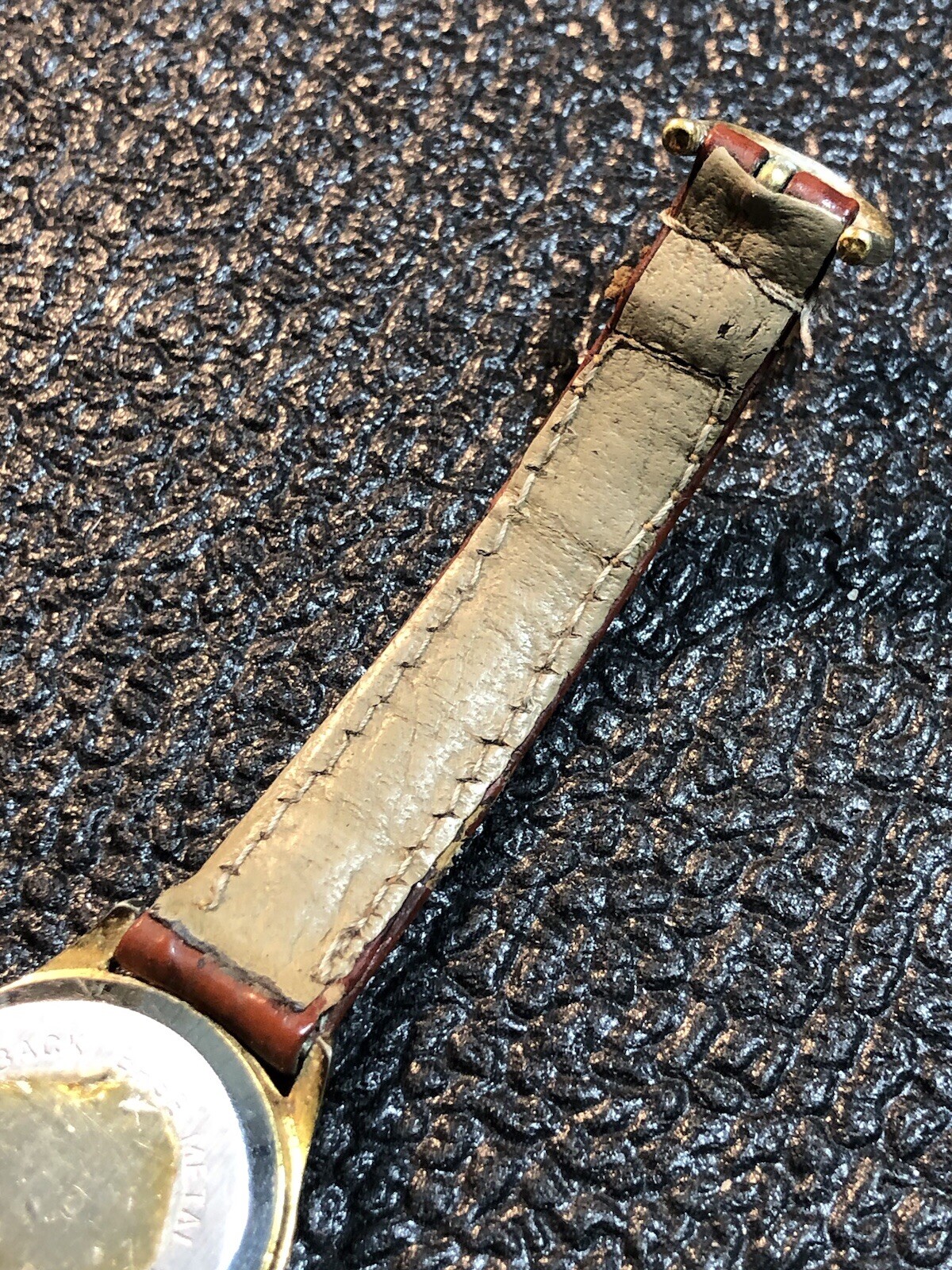 Vintage PEUGEOT Women’s Sun/Moon Phase Watch Gold Tone 24mm For PARTS/REPAIR