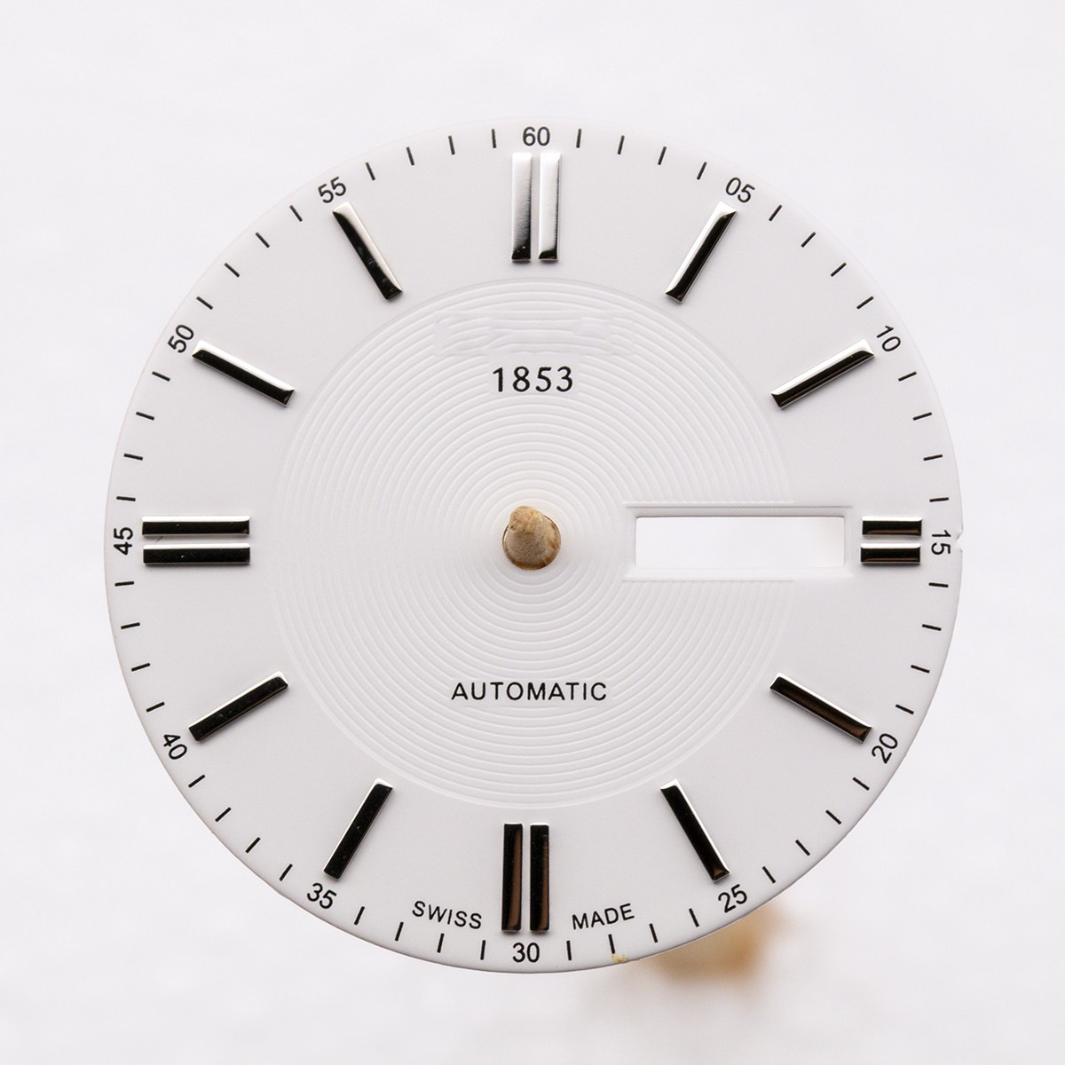 31.8mm Black White Watch Dial Dual Calendar No Lume for ETA2836 Movement Parts