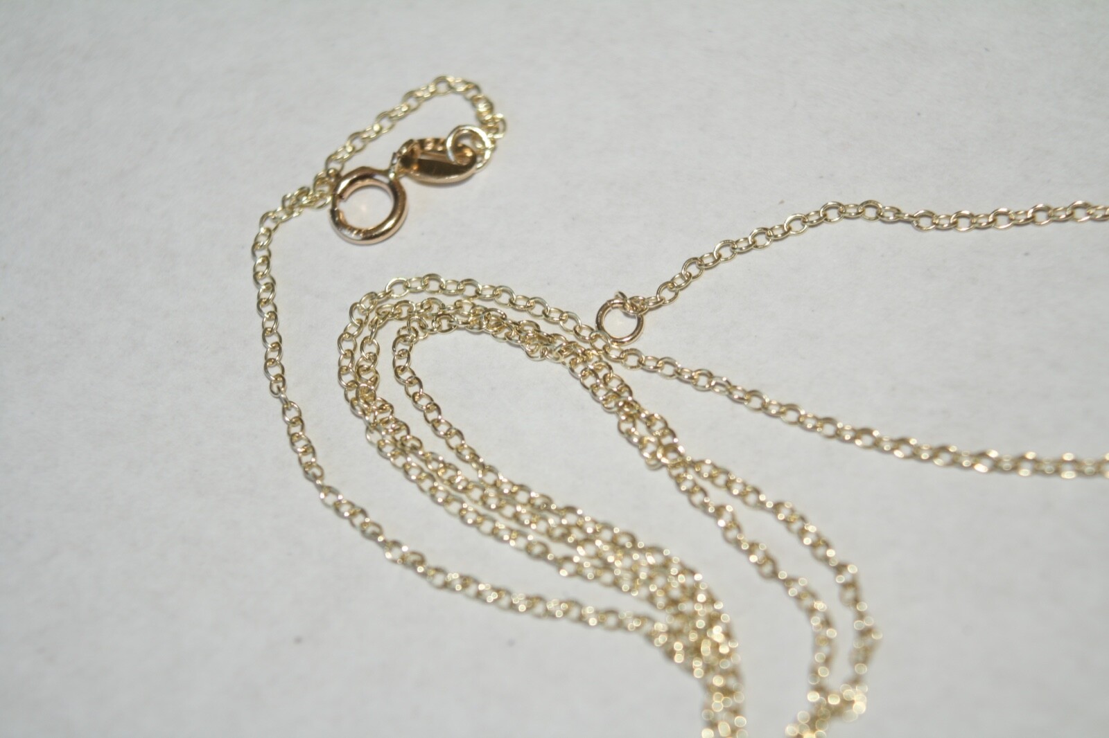 100% Genuine NEW 9k Solid Yellow Gold Loose 1.2mm Trace Fine Necklace Chain 60cm