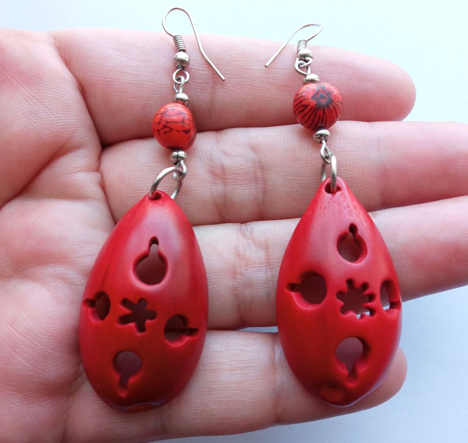 🔥Wholesale 20 Pairs Peruvian Jewelry Amazon Seed Earrings Handmade Boho Style🔥