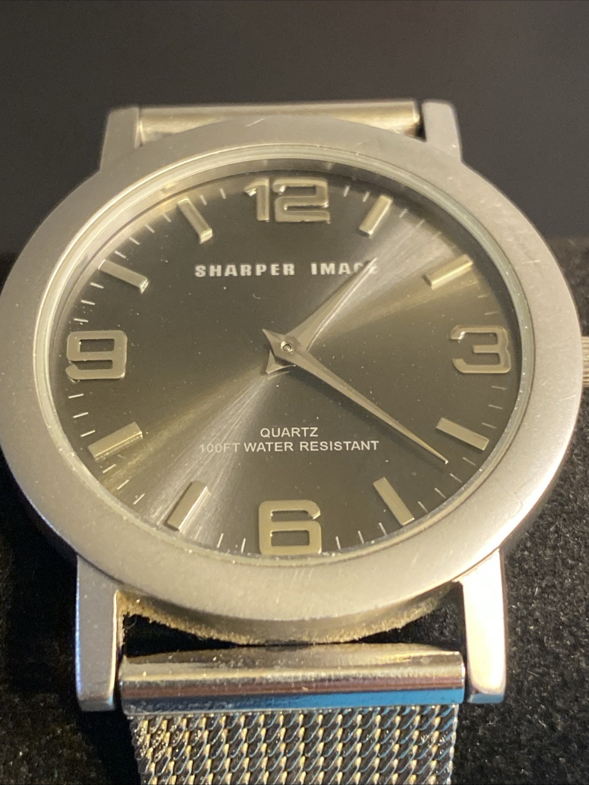 Sharper Image Men Women Quarts Wristwatch Water Resistant FM001 New Battery