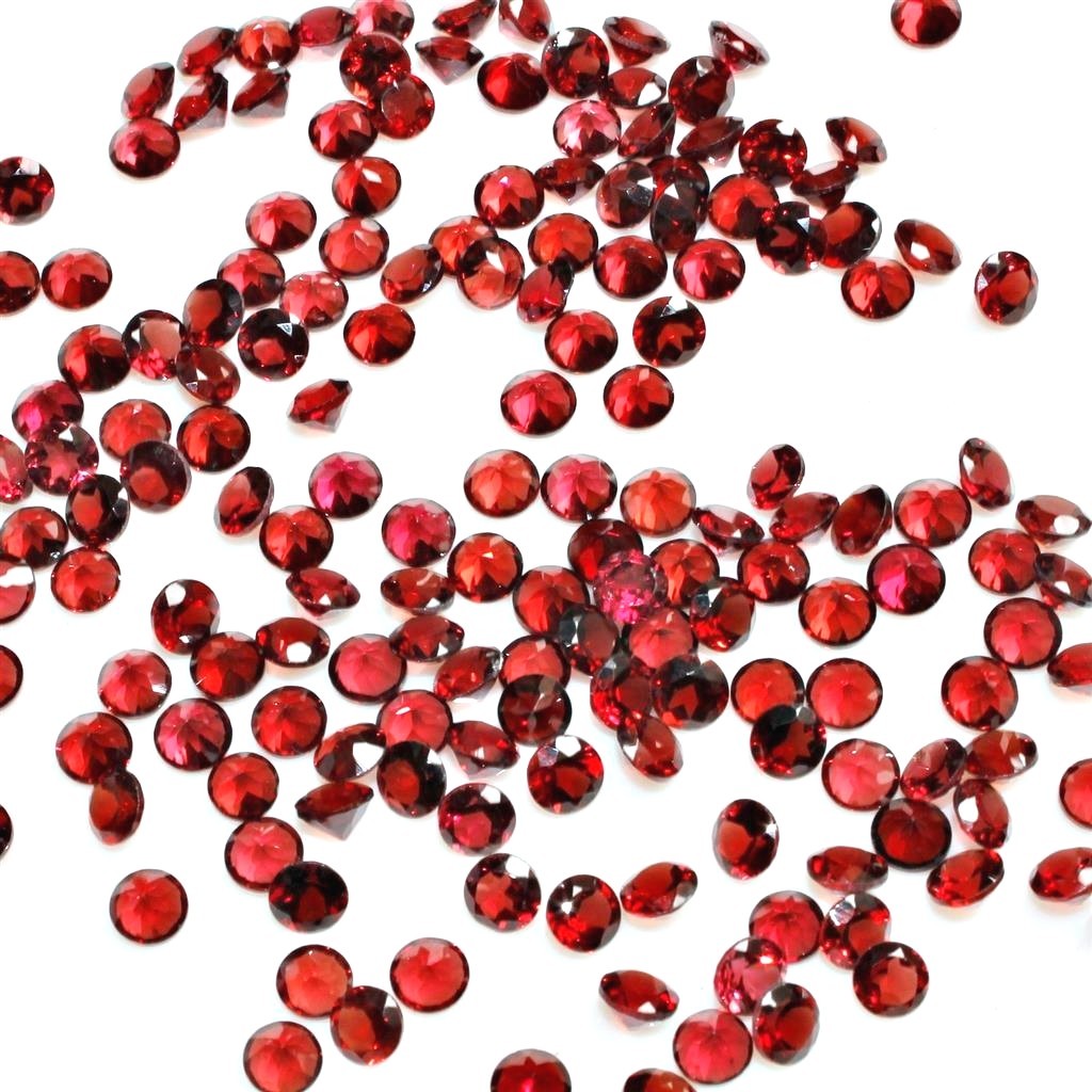 Wholesale Lot of 2.5mm to 10mm Round Mozambique Garnet Loose Calibrated Gemstone