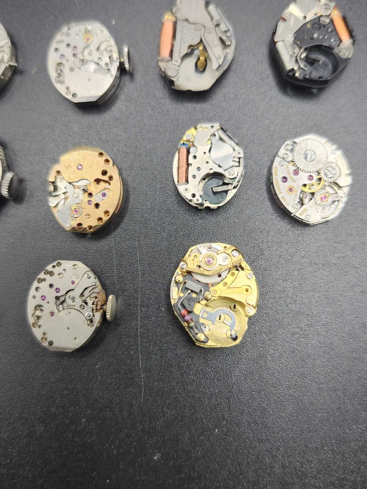 (38) Watch Movement Parts Womens Watches Used Unkown Used Silver Gold Tone