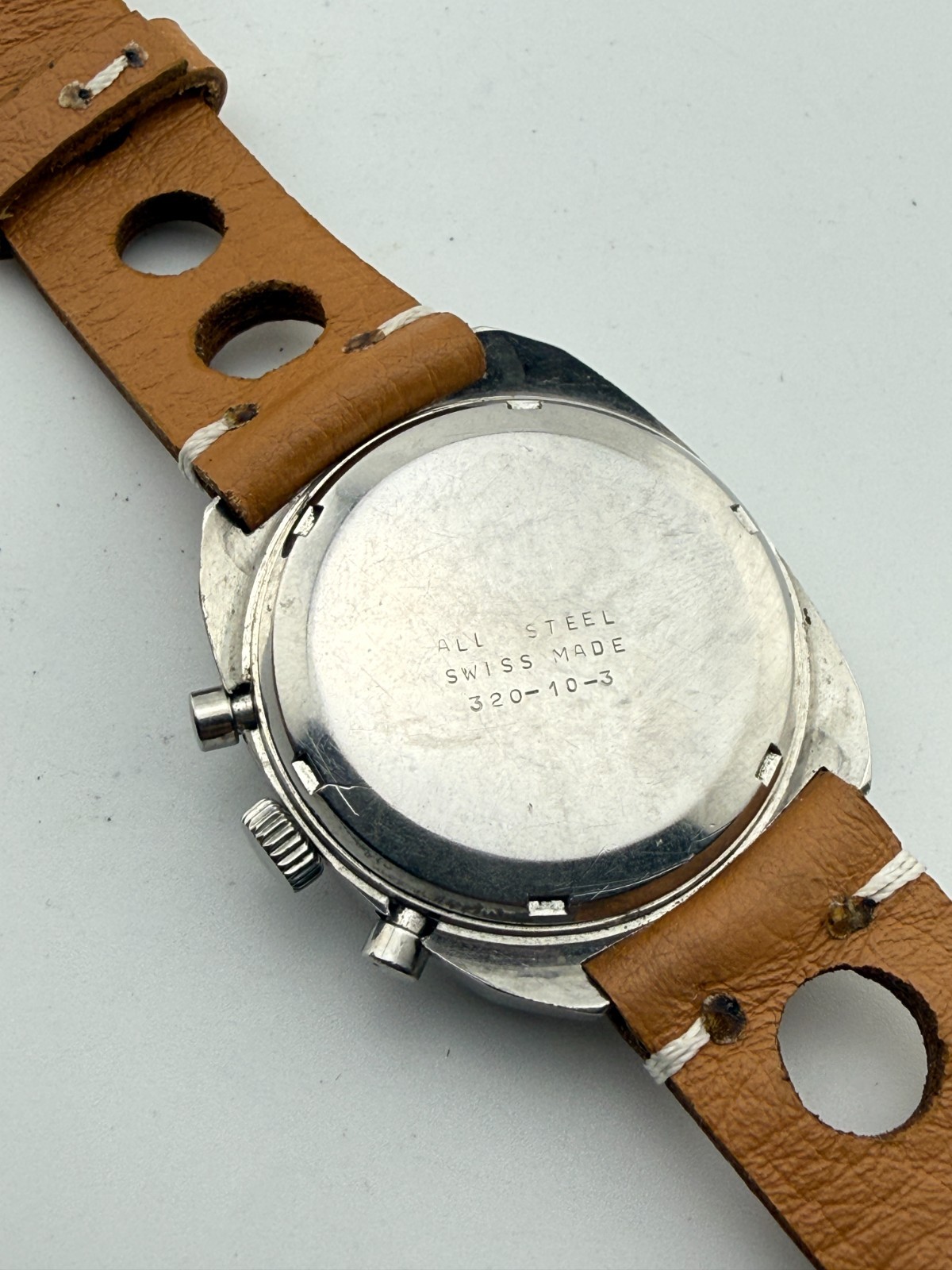 VINTAGE AUREOLE CHRONOGRAPH VALJOUX 7736 38 MM MANUAL WIND