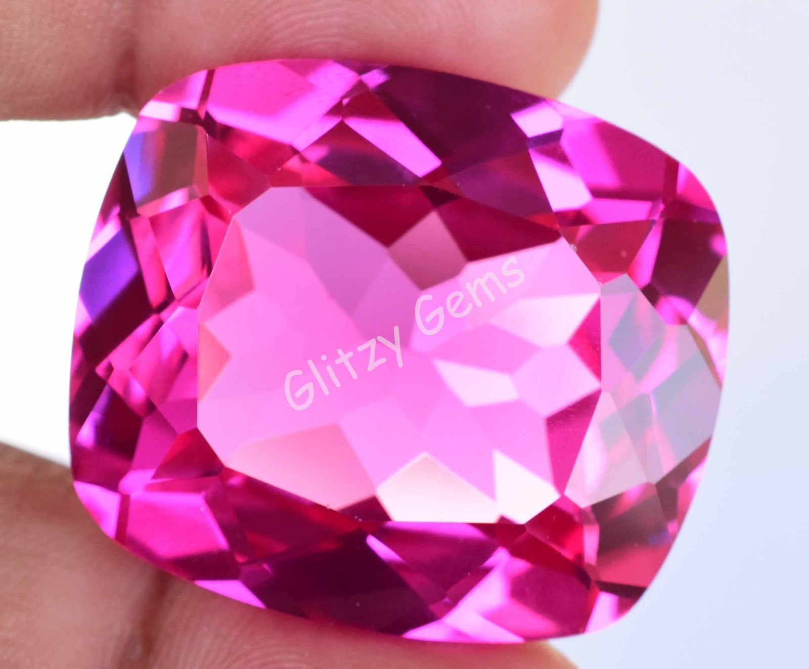 Natural Pink Ruby Mogok 103.50 Ct Cushion Stunning CERTIFIED Loose Gemstone