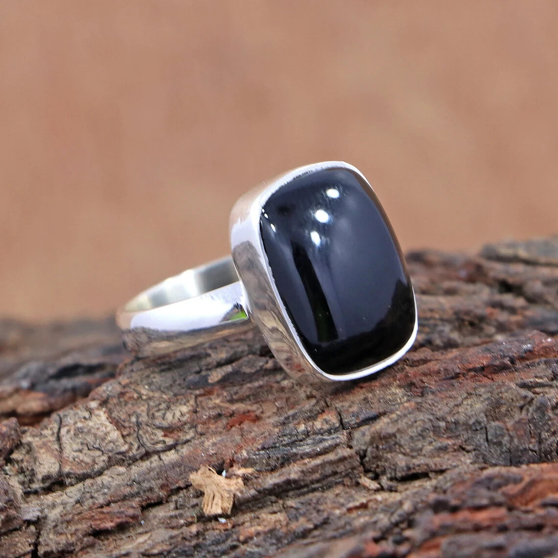 Classic Ring Of Black Onyx 925 Sterling Silver Handmade Ring Perfect Ring Gift