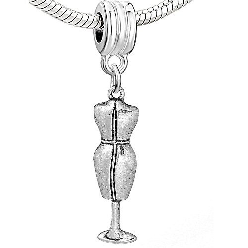 Mannequin Doll Dangle Charm European Bead Compatible for Most European Snake Cha