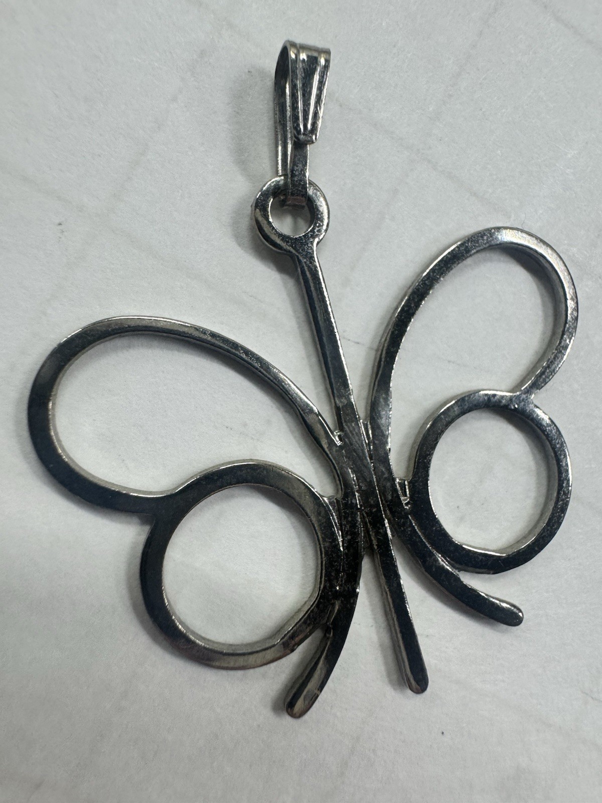 Vintage Sarah Coventry Papillion Butterfly Silver Tone Pendant