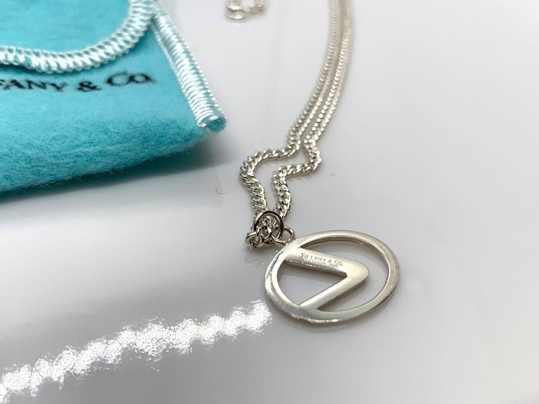 Tiffany & Co x Lexus Collaboration Emblem Silver 925 Necklace Top Charm Rare